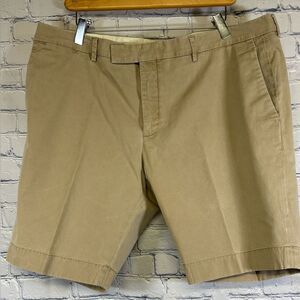 Ralph Lauren Purple Label Classic Flat Front Preppy Luxury Khaki Shorts 40